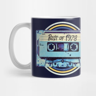 Retro Best of 1978 Mixtape Audio Cassette Tape // Funny Vintage 1978 Birthday Mug